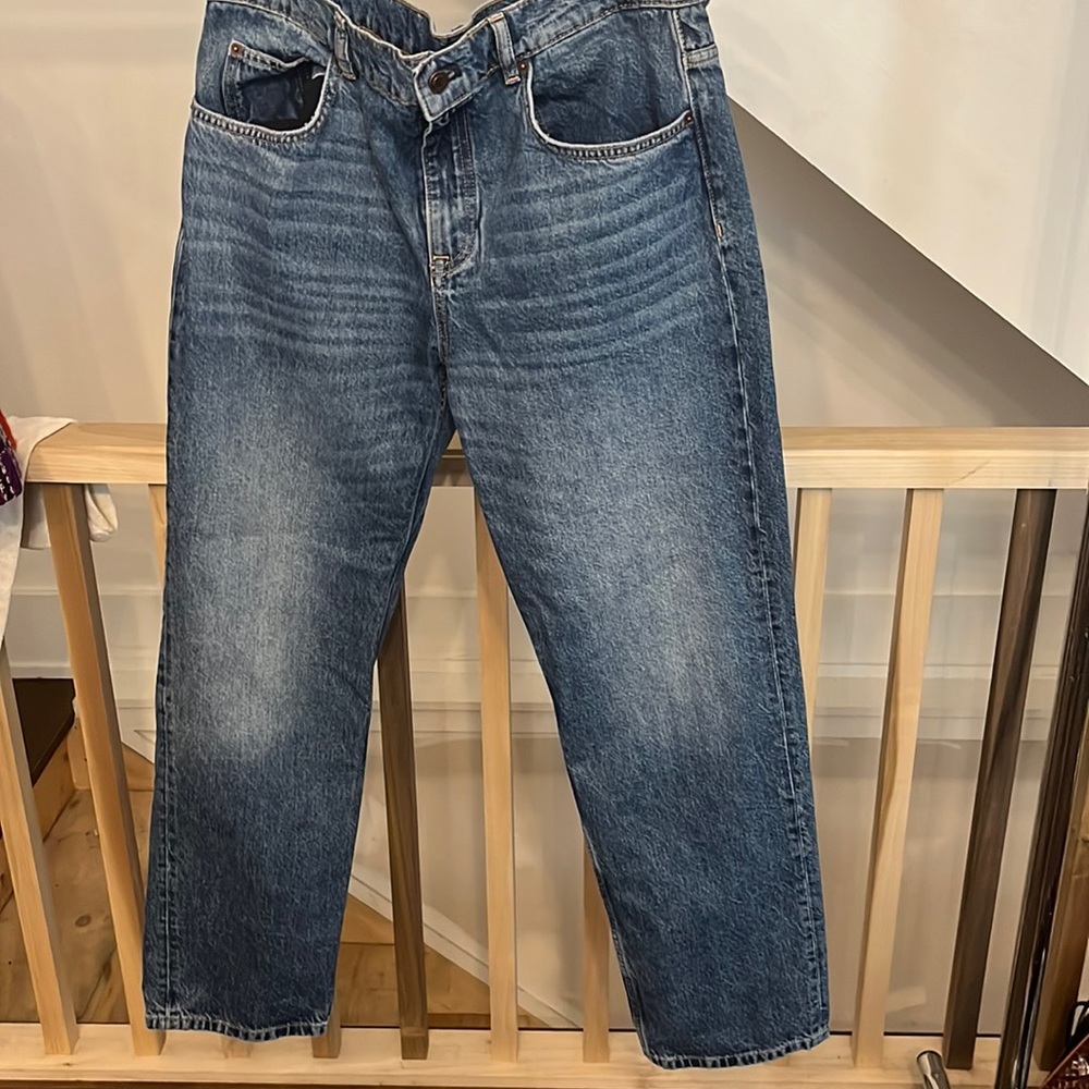 Brand New (WOT) Massimo Dutti Wide Leg Blue Jeans